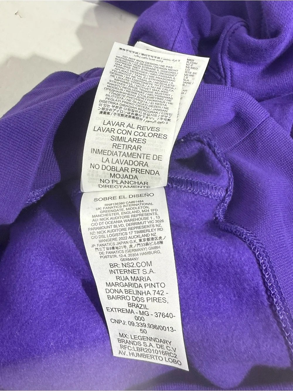 Men's Purple Minnesota Vikings Pullover Hoodie Sz S